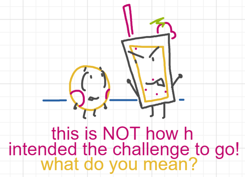 A panel from What's The Point, episode five of the Board Boards object show by Furretwalk/WalkingFurret.